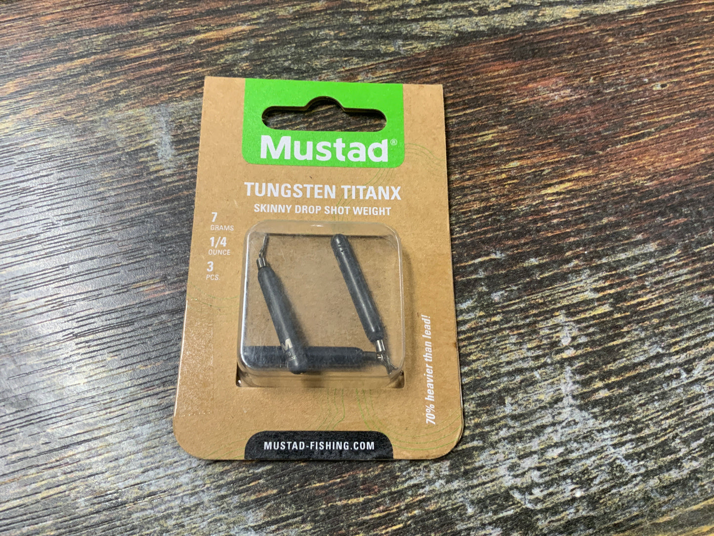 Mustad Titanx Skinny Drop Shot 1/4 oz.