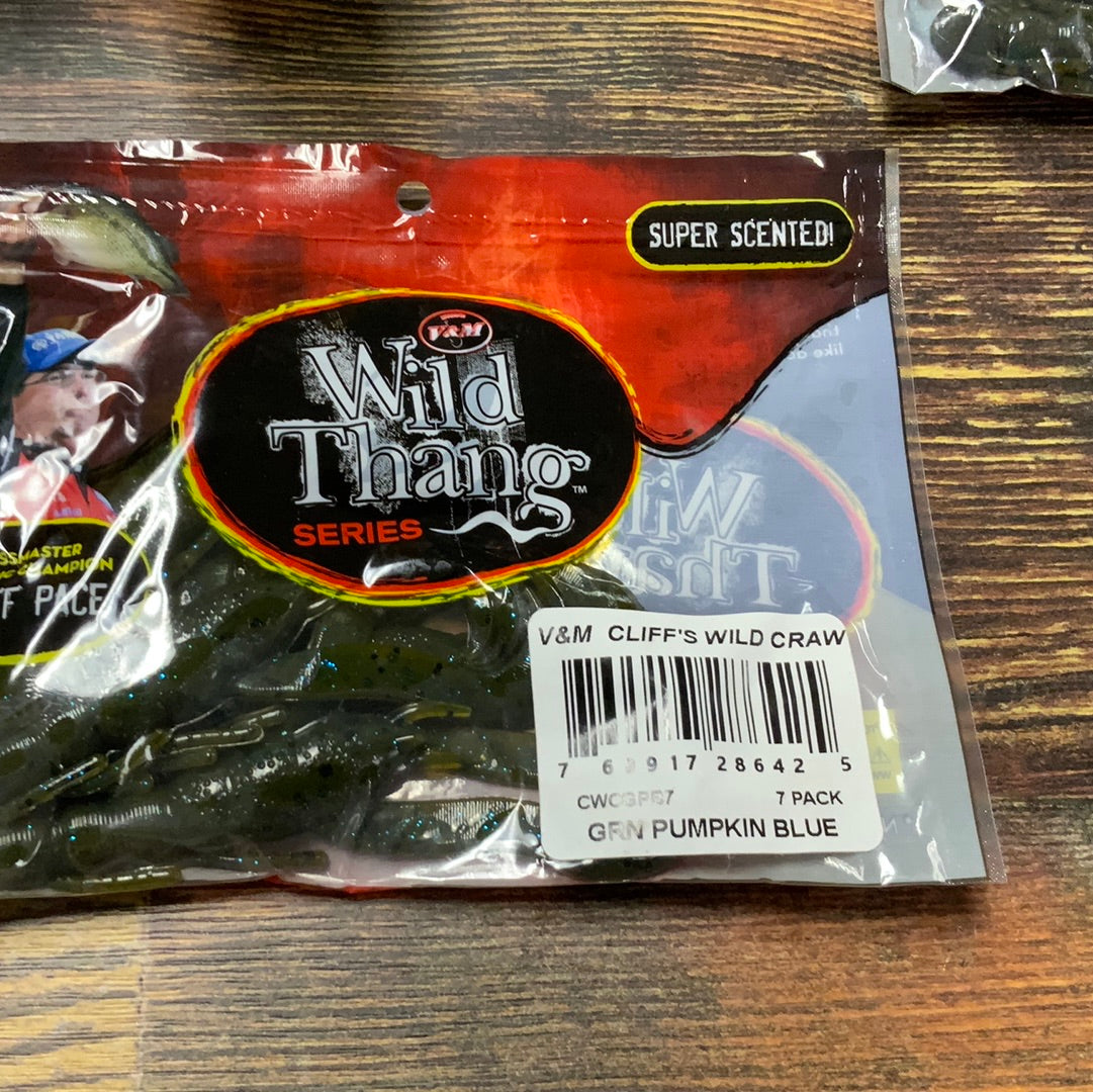 V&M Cliffs Wild Craw - Green Pumpkin Blue