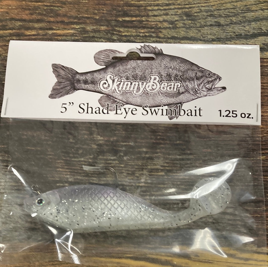Skinny Bear 5” Shad Eye Swimbait 1.25 Tx Shad