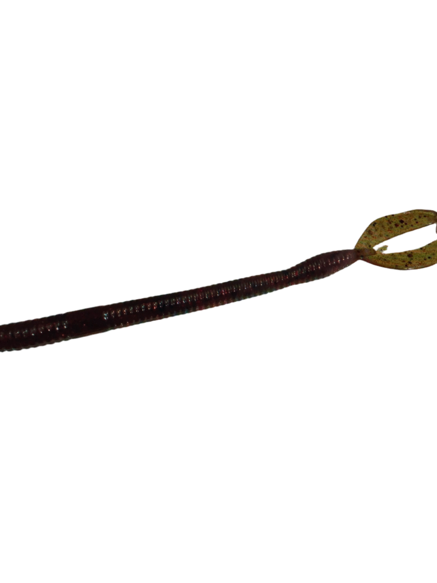 Zoom Z Craw Worm - Green Pumpkin Red