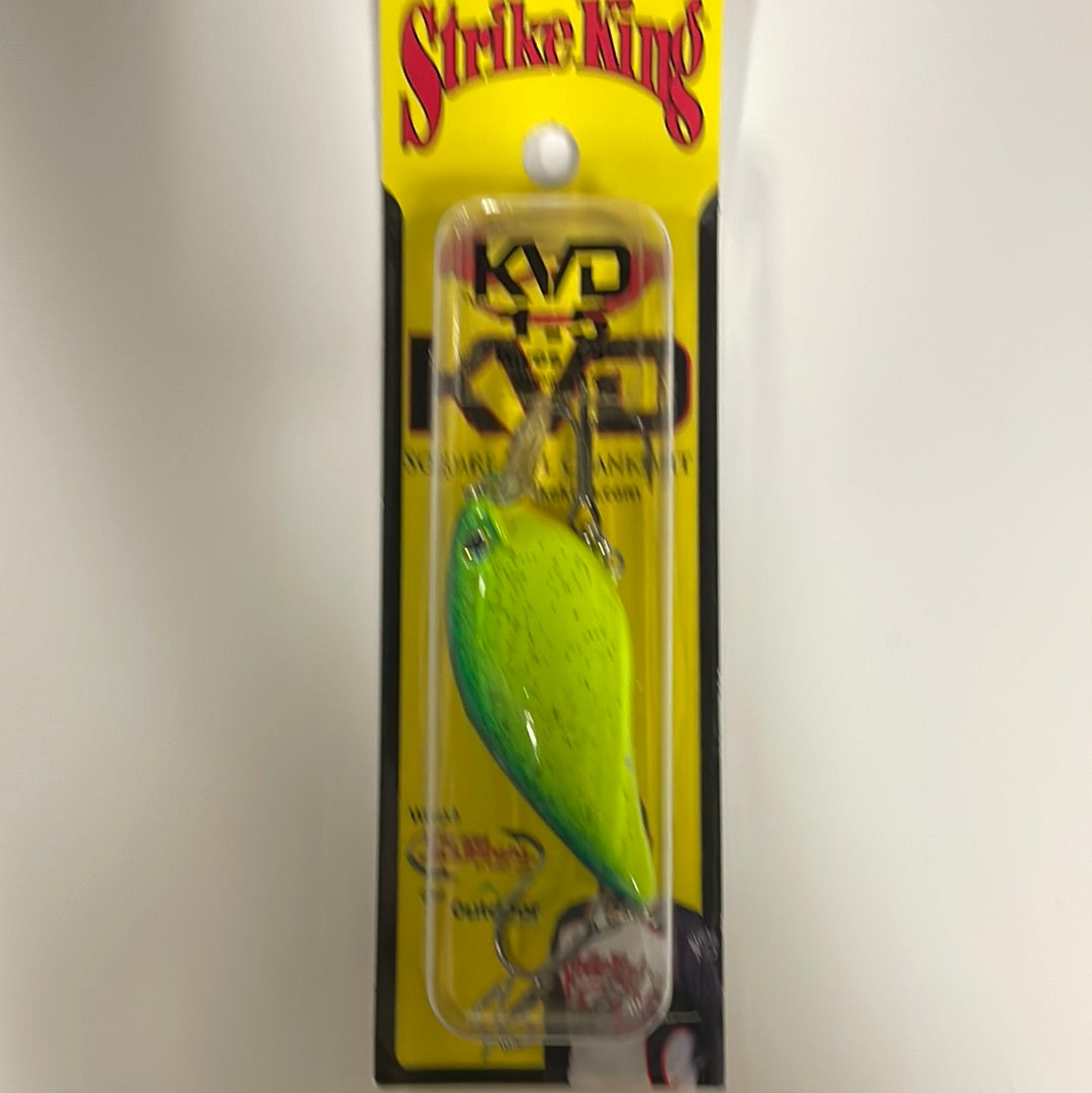 Strike King KVD 1.5 Dives 3-5’ CHART BLUE BLACK SPATTERBACK