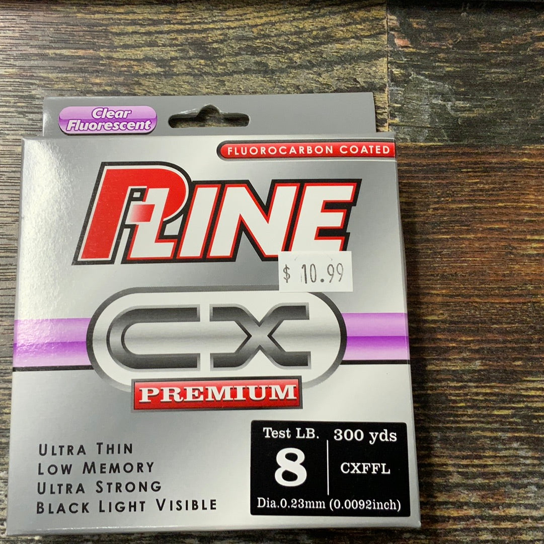 P LINE CX Premium Clear Fluoro - 8 lb. 300 yds