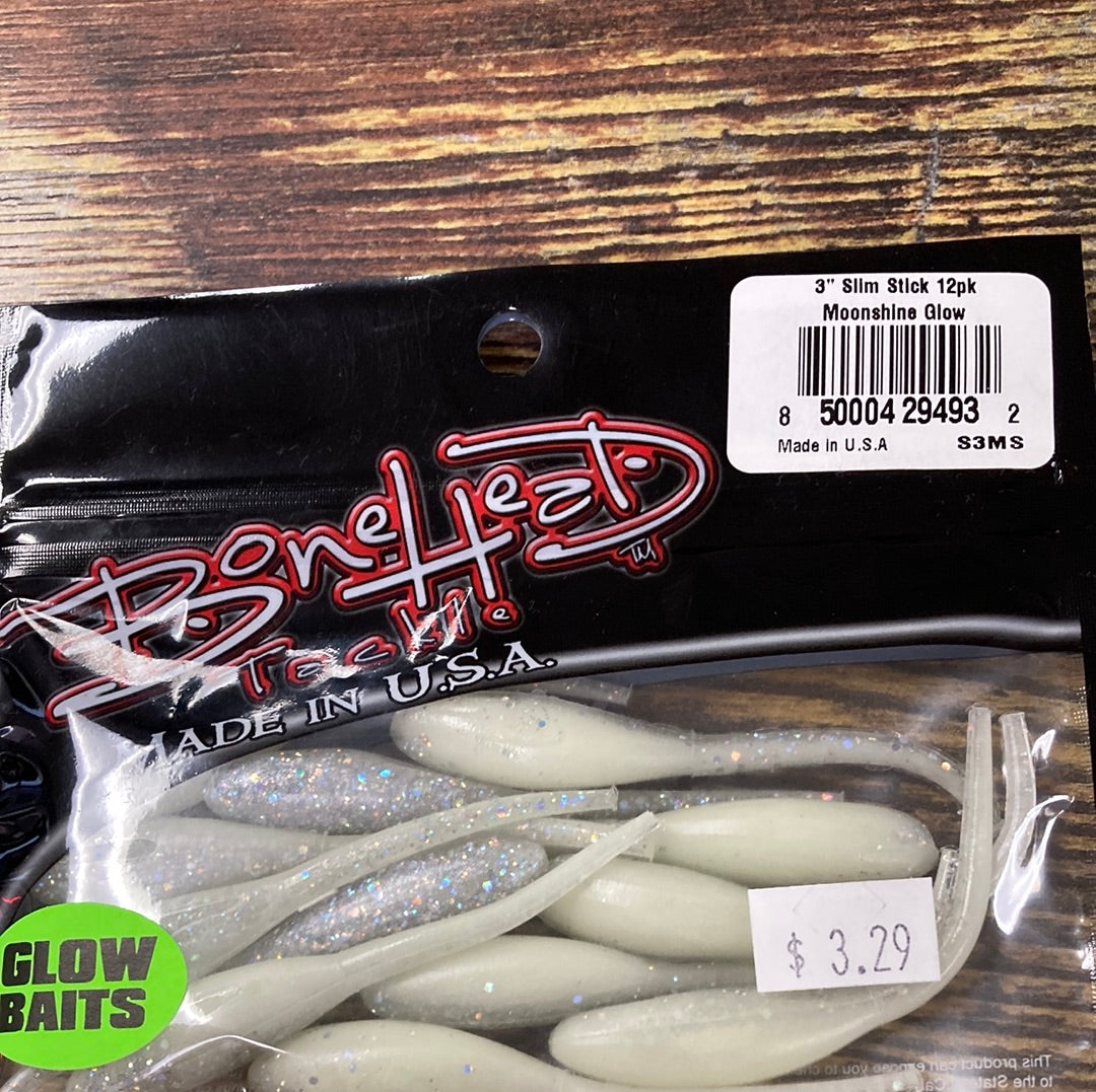 Bone Head Glow Slim Stick 3" Moonshine Glow