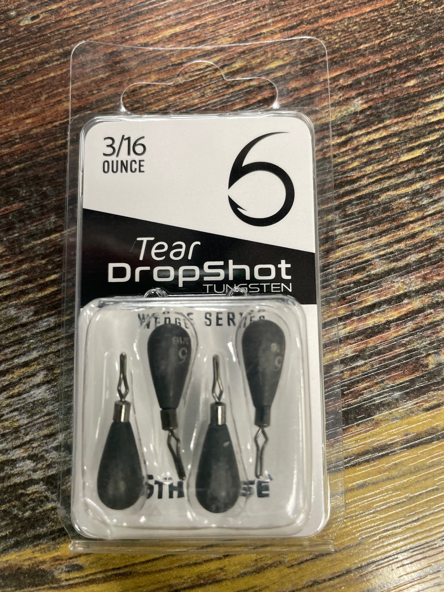 6th Sense Tear Drop Shot Weight 3/16 oz. Lead