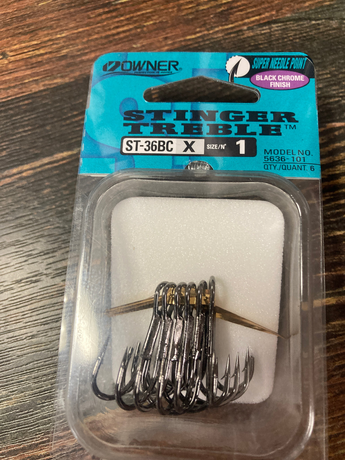 Owner ST -36 Hook #1 Black Chrome
