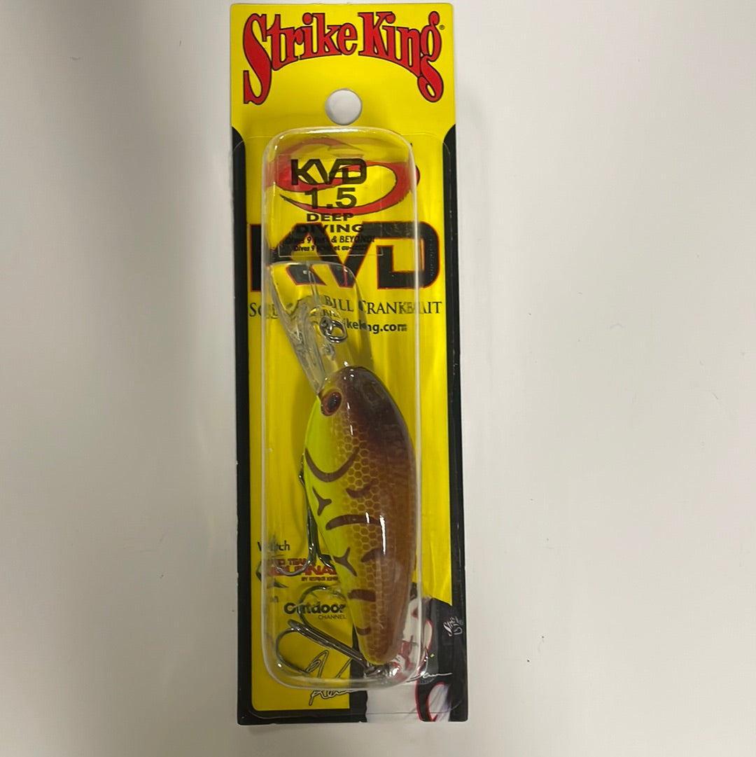 Strike King KVD 1.5 Deep Diving Chartreuse Belly Craw
