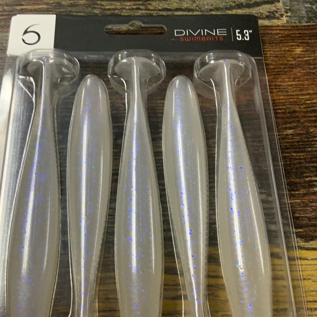 6th Sense Divine Swimbaits 5.3" Ghost Ice Minnow