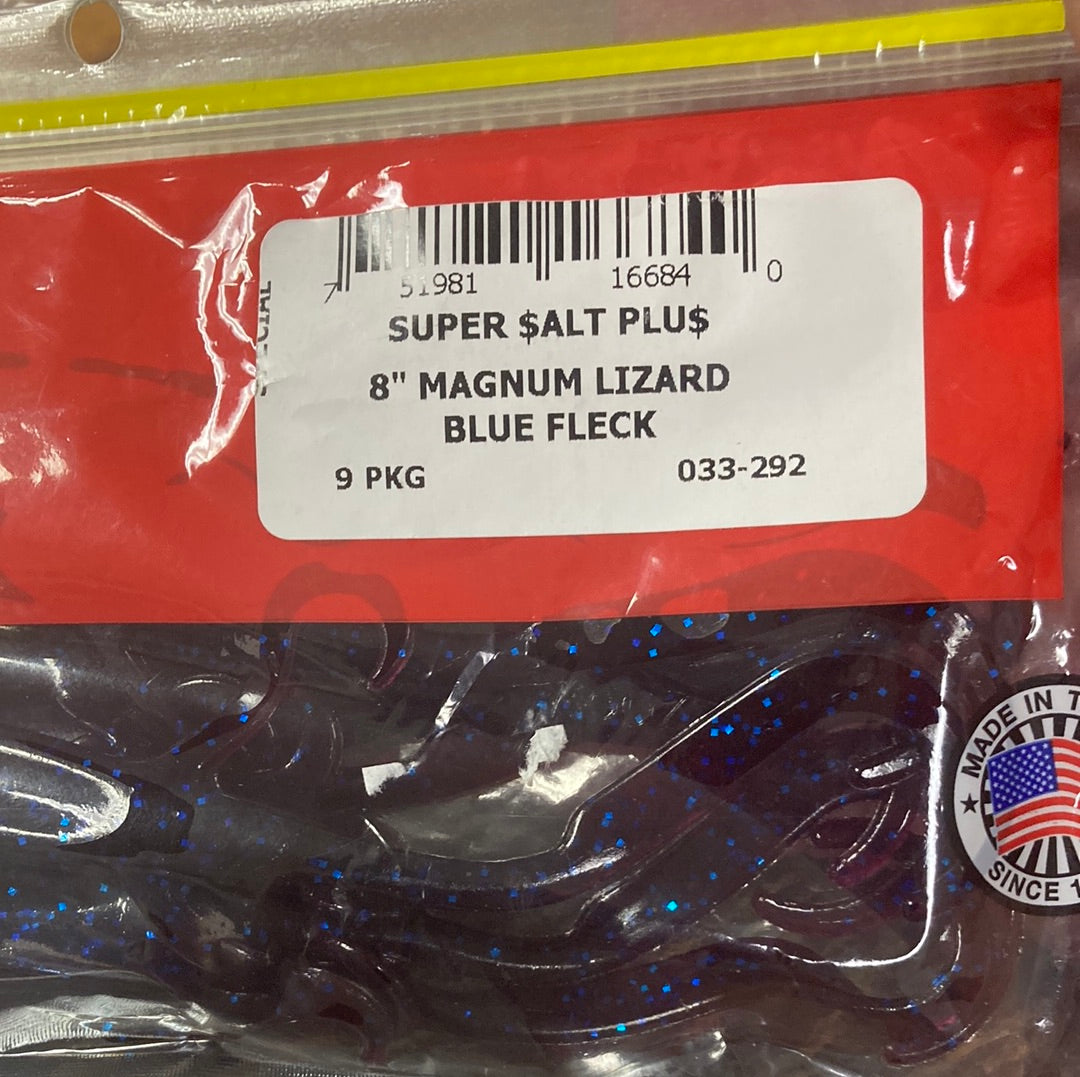 Zoom Mag Lizard 8" Blue Fleck