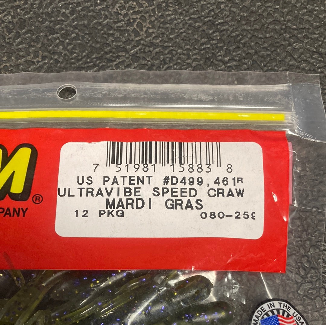 Zoom U-V Speed Craw - Mardi Gras