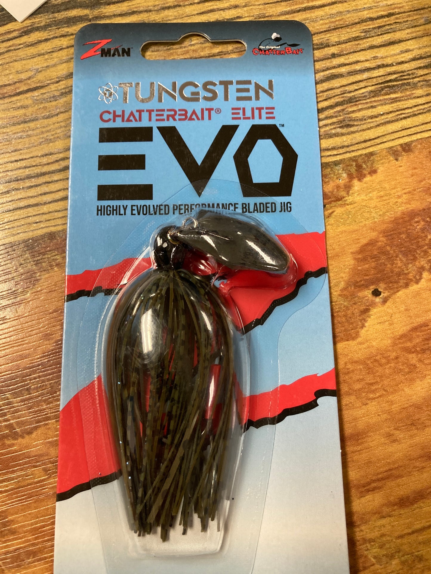 Z Man EVO Tungsten Chatterbait Elite 1/2 oz. Green Pumpkin