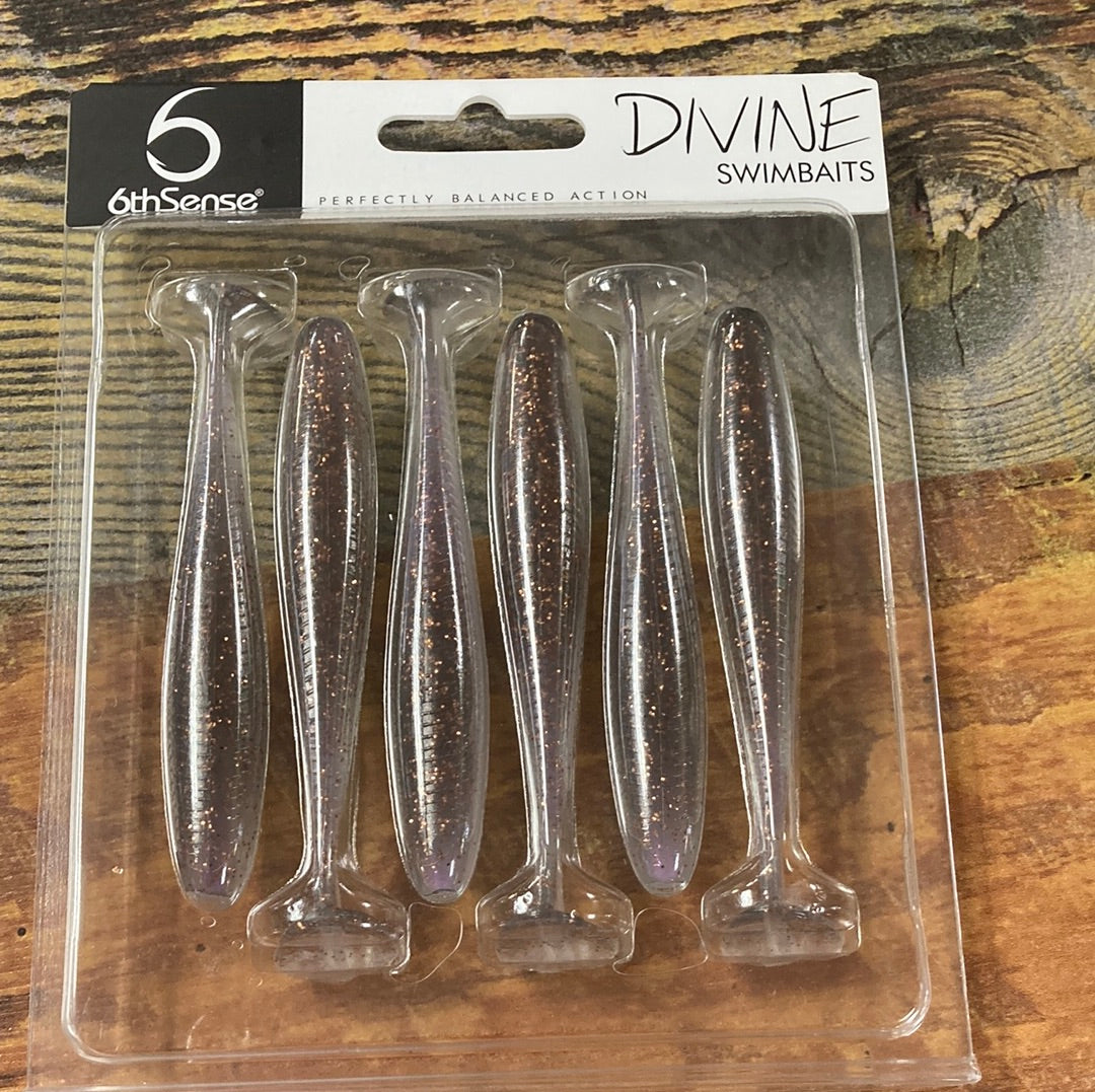 6th Sense Divine Swimbaits 3.8" Clearwater Rose