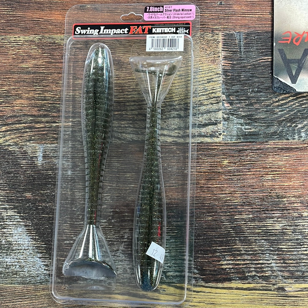 Keitech Fat Swing Impact 7.8” Silver Flash Minnow