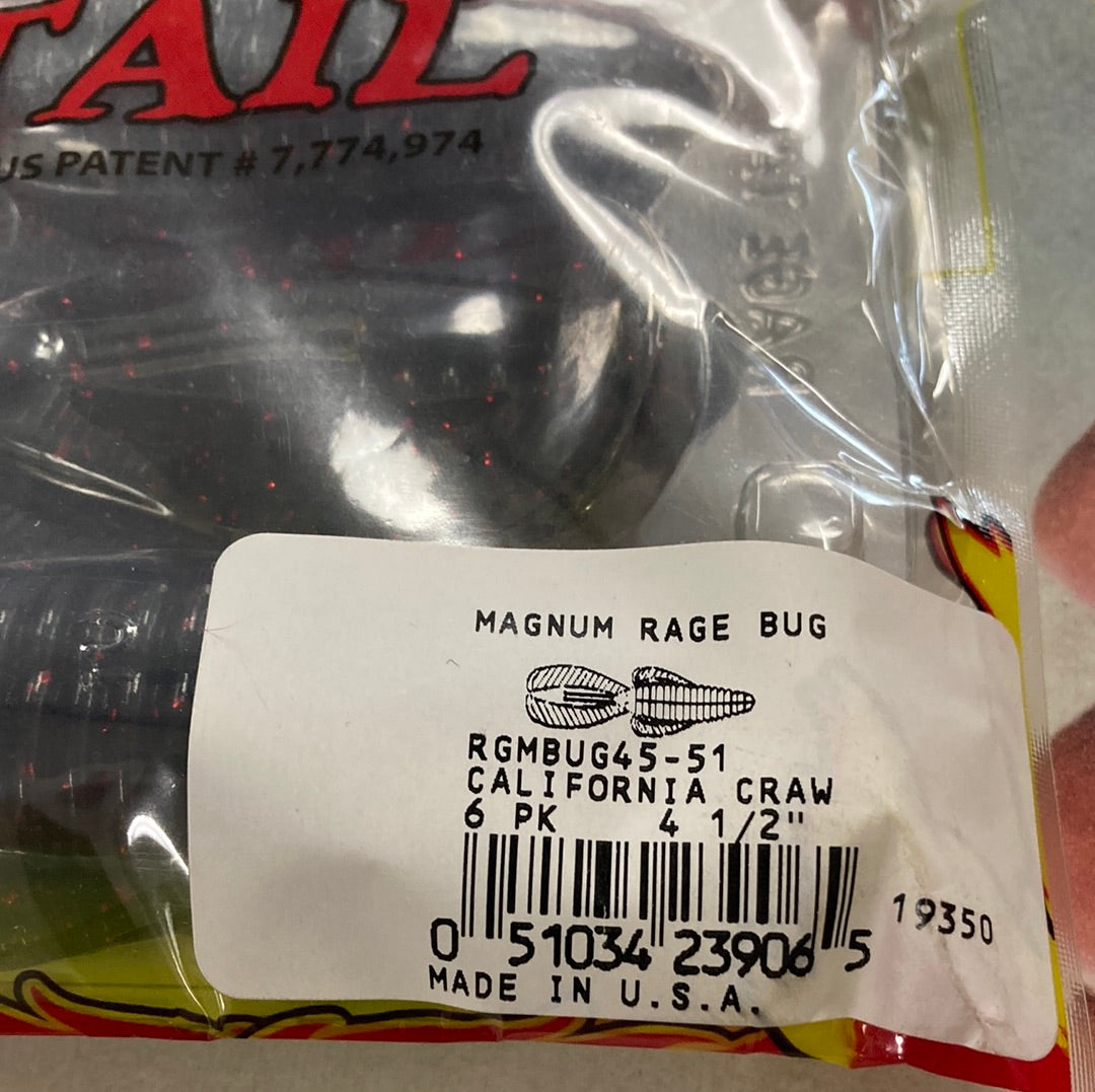 Strike King Rage Tail Magnum Rage Bug 4-1/2" California Craw