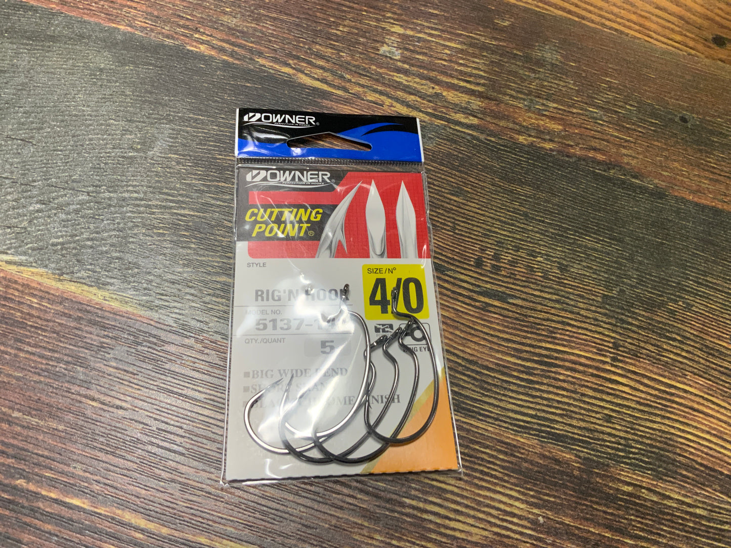 Owner Rig N Hook Size 4/0 Black