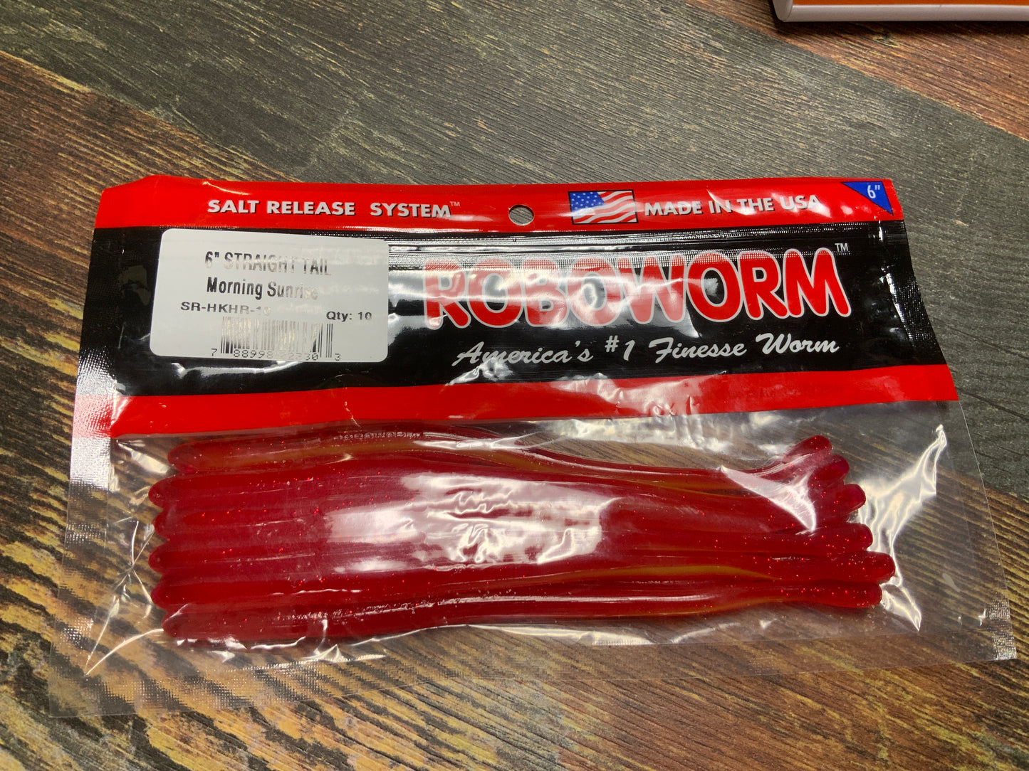 Roboworm Straight Tail 6” Morning Sunrise