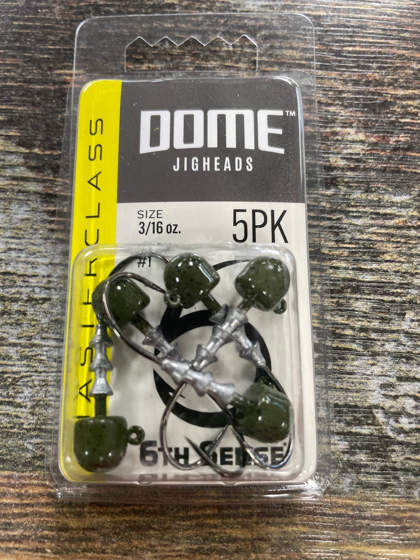 6th Sense Dome Jigheads 3/16 oz. Green Pumpkin
