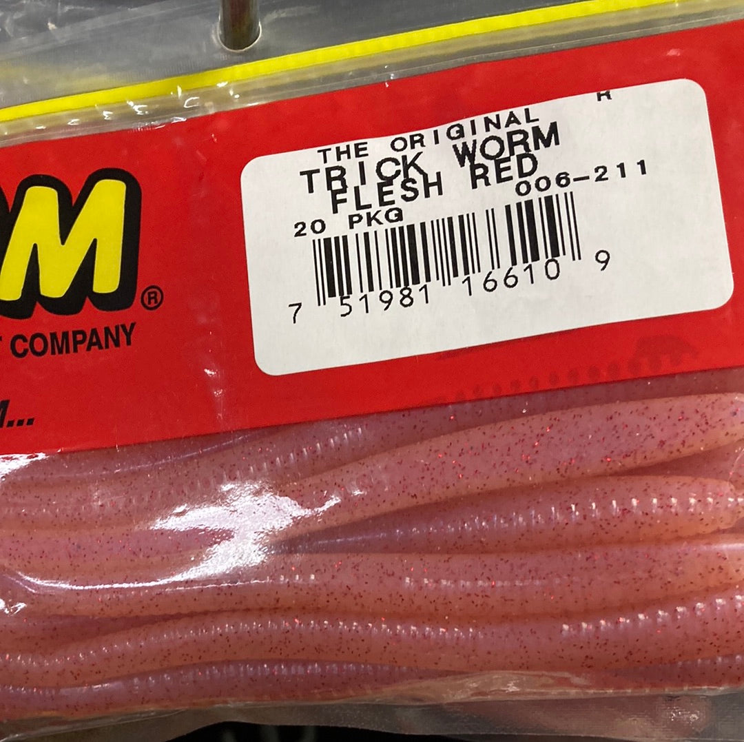 Zoom Trick Worm - Flesh Red