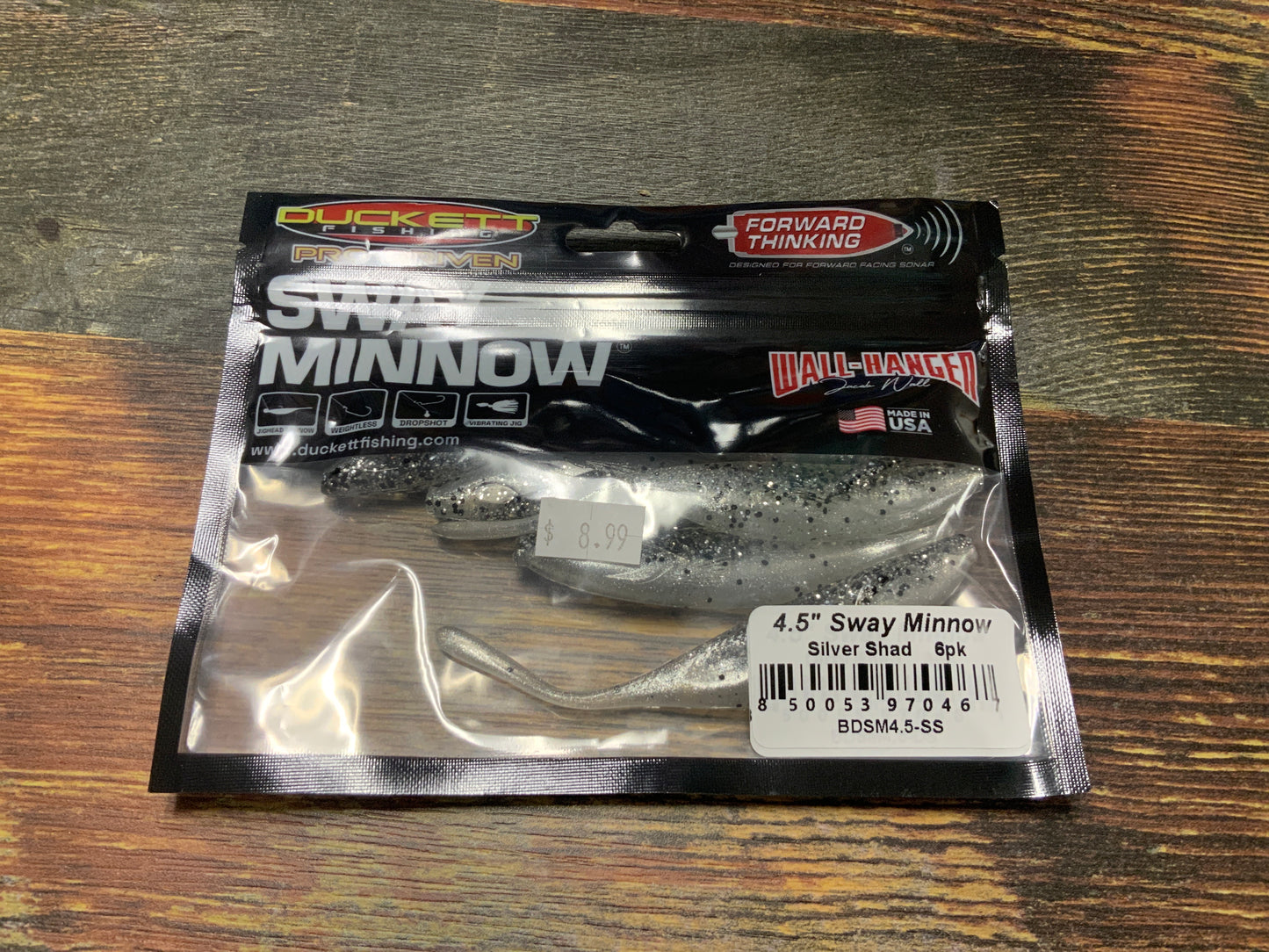 Duckett Sway Minnow 4.5" Silver Shad