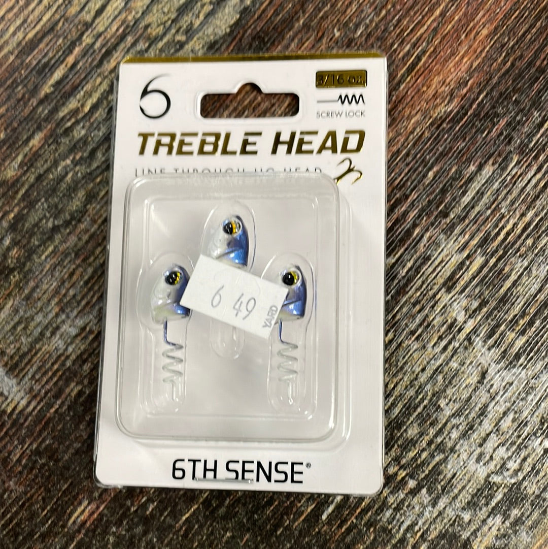 6th Sense Treble Head 3/16 oz. Baby Shad