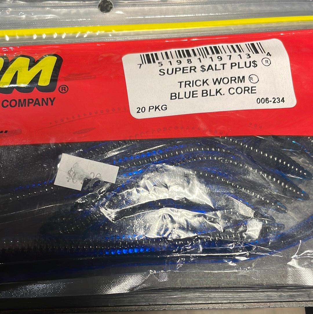 Zoom Trick Worm - Blue Black Core