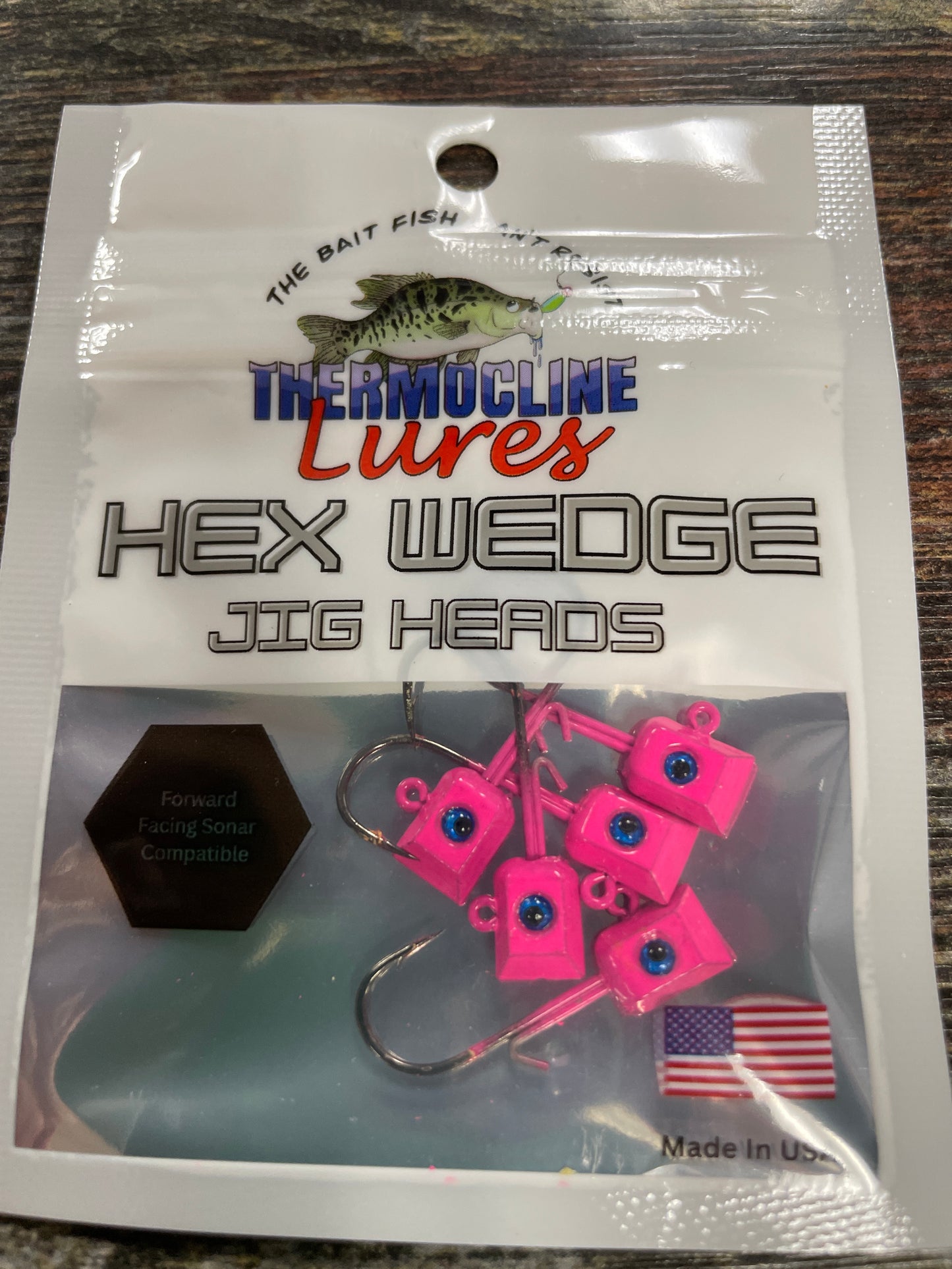 Thermocline Crappie Jigs 4 Colors, Chrome, Unpainted, Green, Chart, Pink, 3 Wgt Sizes 1/16,1/8,1/4 oz.