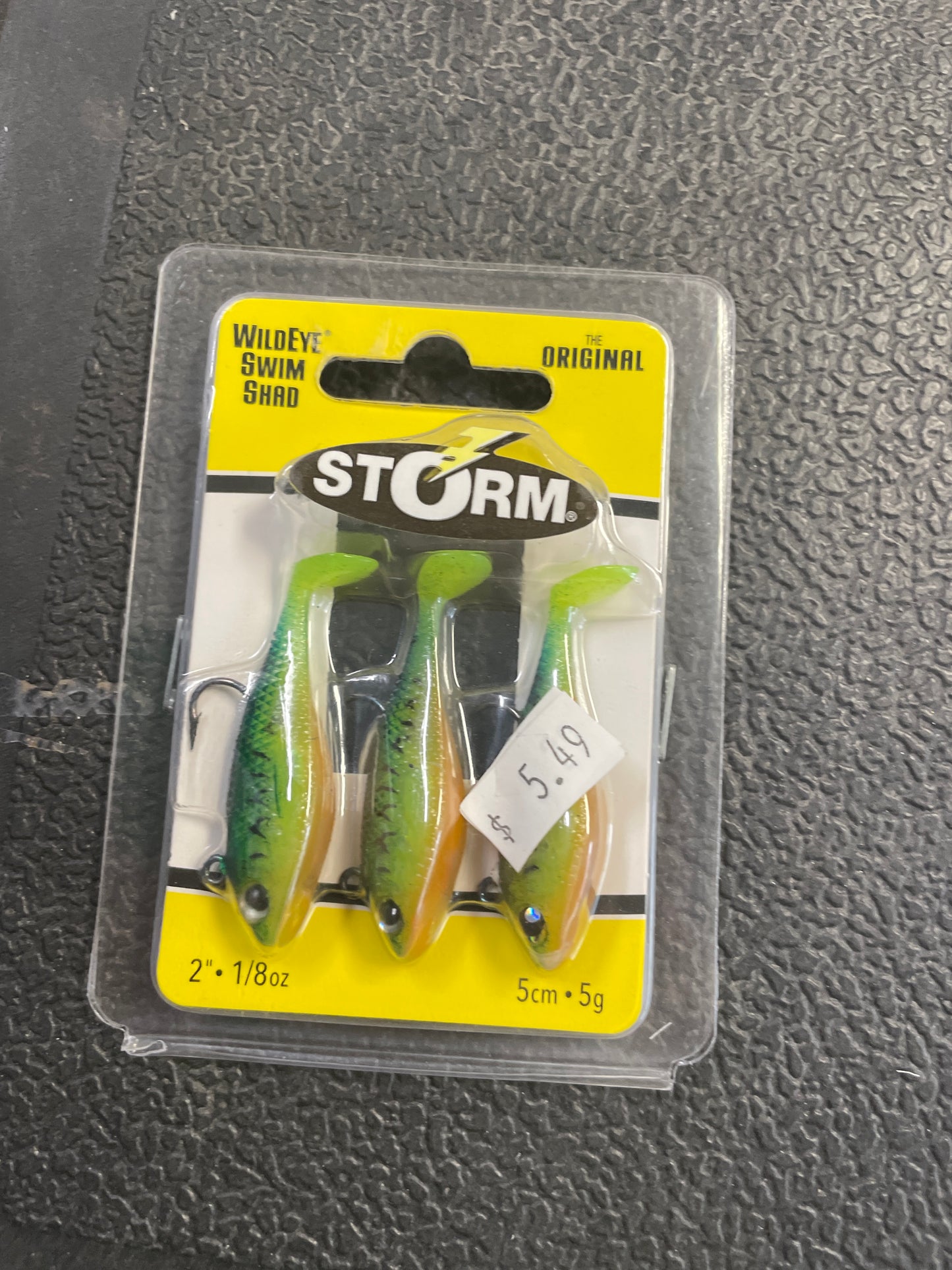 Storm Wildeyed Swim Shad 2” 1/8 oz - Fire Tiger