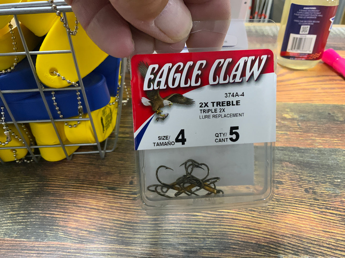 Eagle Claw 2X Treble Hook Sz 4