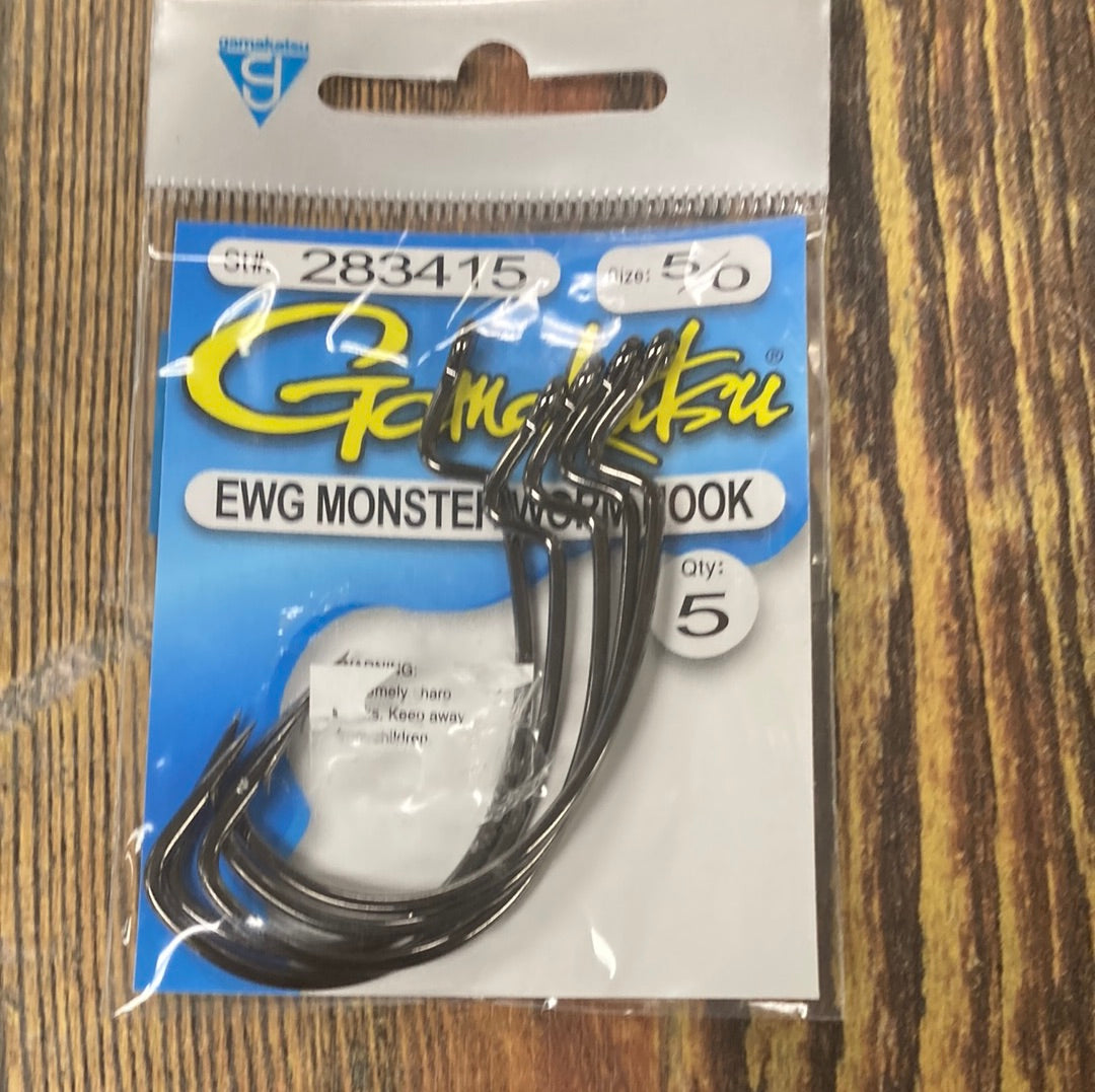 Gamakatsu EWG Monster Worm Hook 5/0