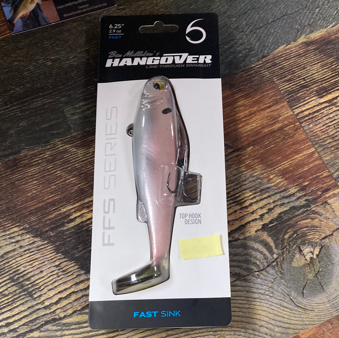 6th Sense Hangover Fast Sink 6.25" 2.9 oz. Ghost Pro Shad