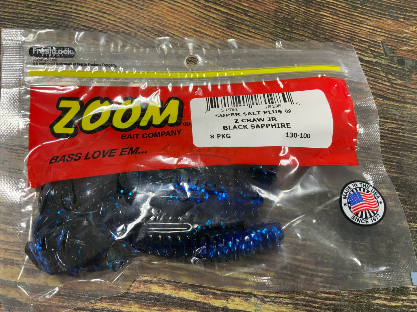 Zoom Z Craw Jr - Black Sapphire