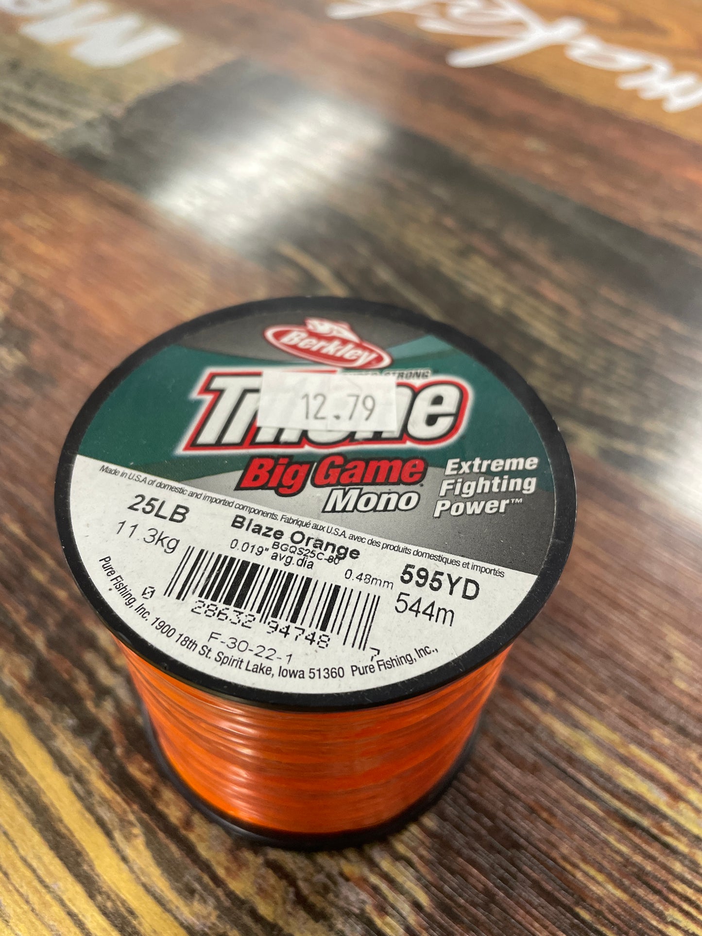 Trilene Big Game Mono 25 lb. 595 yd Orange