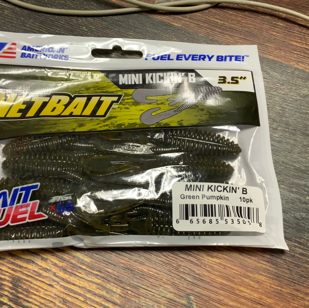 Baitfuel Mini Kickin 3.5" Green Pumpkin
