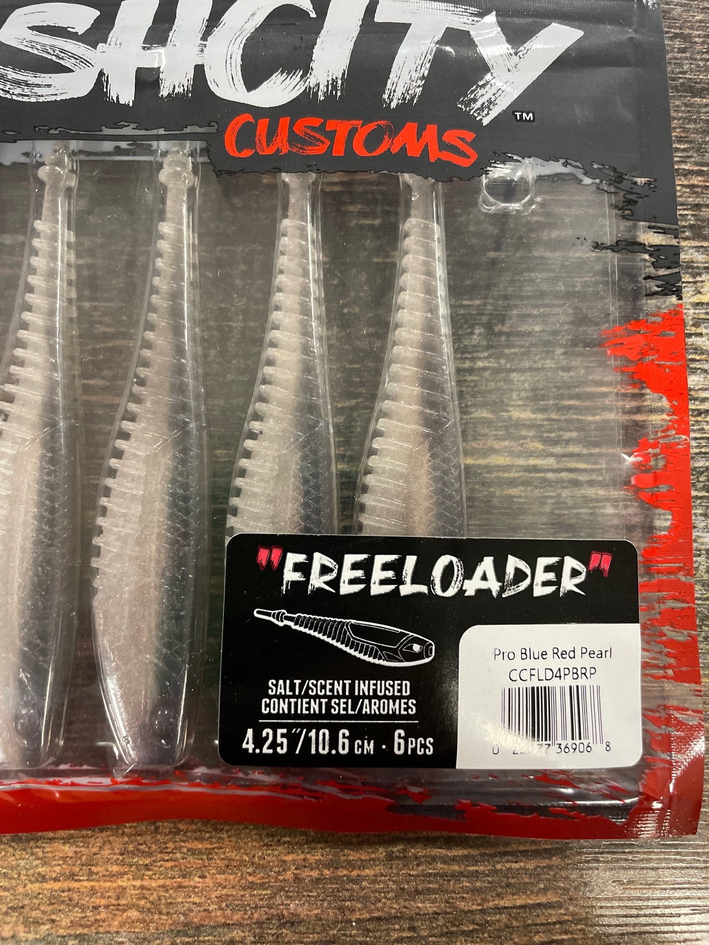 Rapala Crush City Freeloader 4.25” Pro Blue Red Pearl