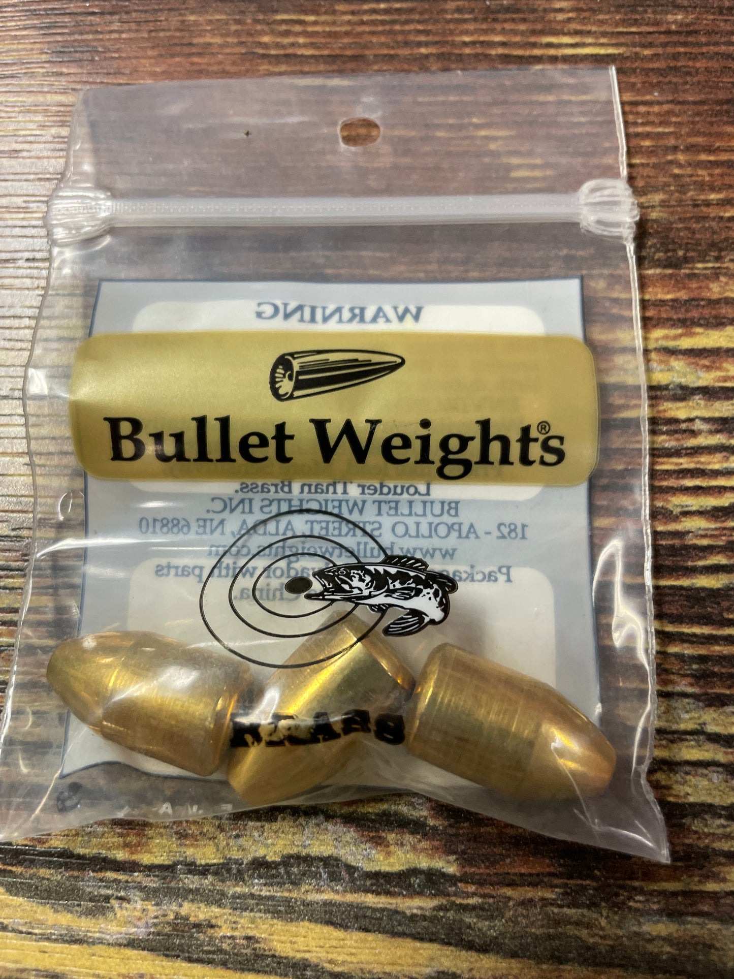 Bullet Weight Brass Carolina Weights 5/8 oz