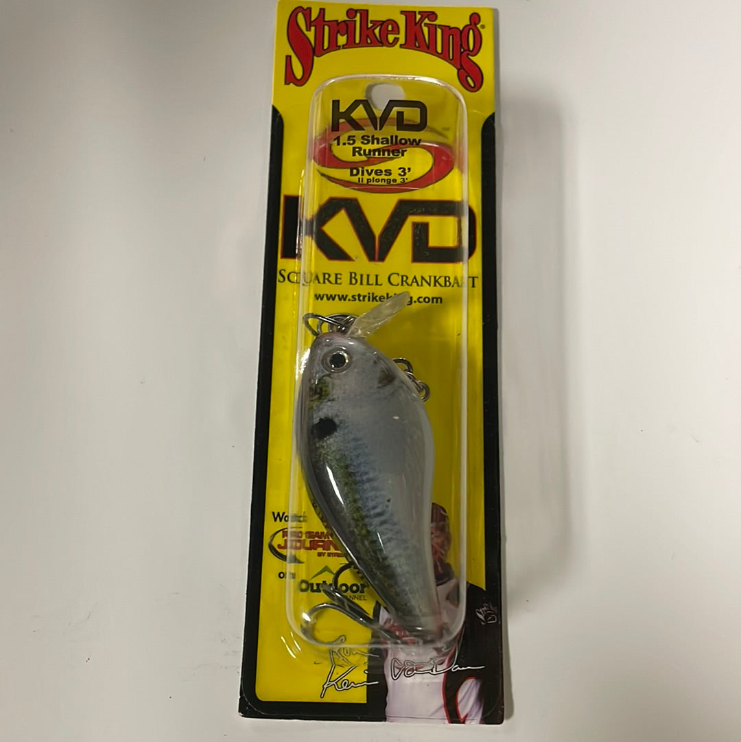 Strike King KVD 1.5 Shallow Runner Natural Shad