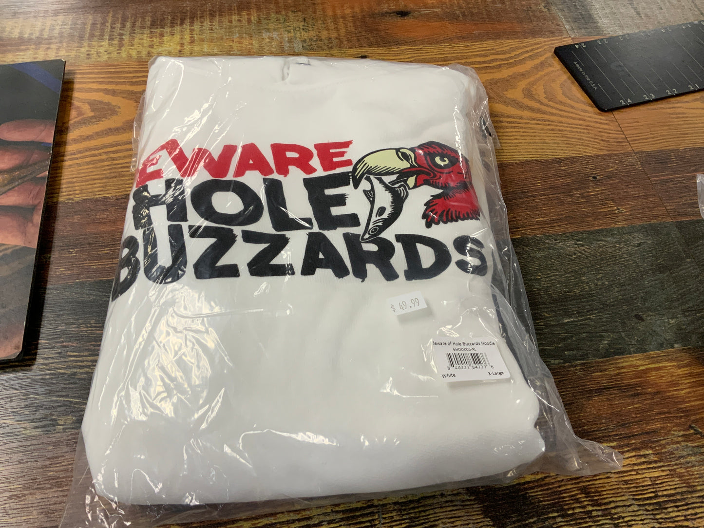 6th Sense Hoodie Beware of Hole Buzzards - XL - White