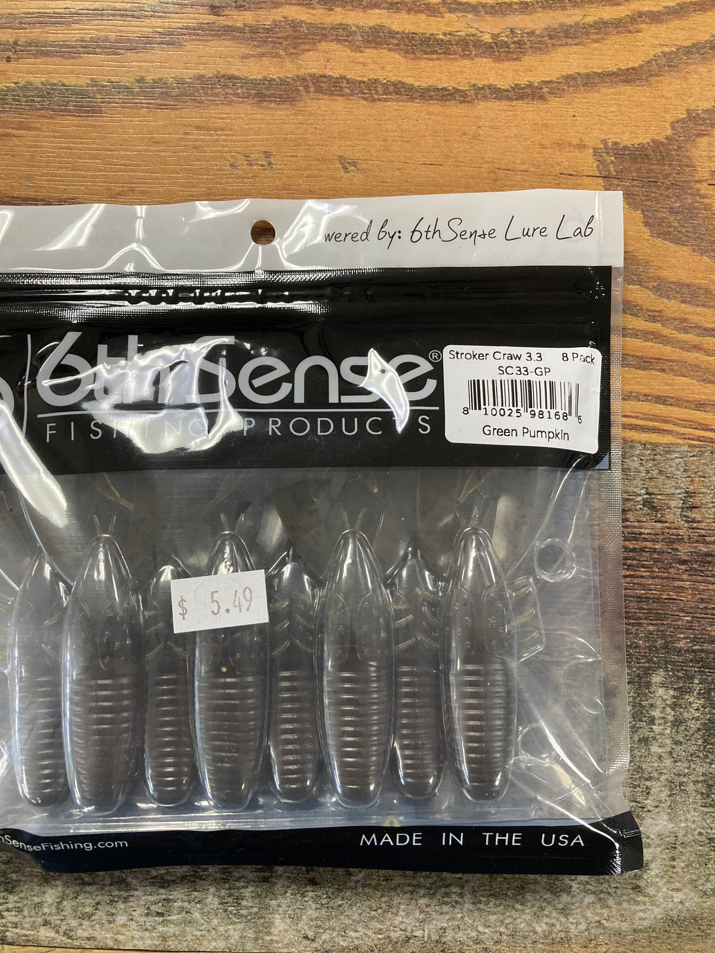 6th Sense Stroker Craw 3.3 Green Pumpkin