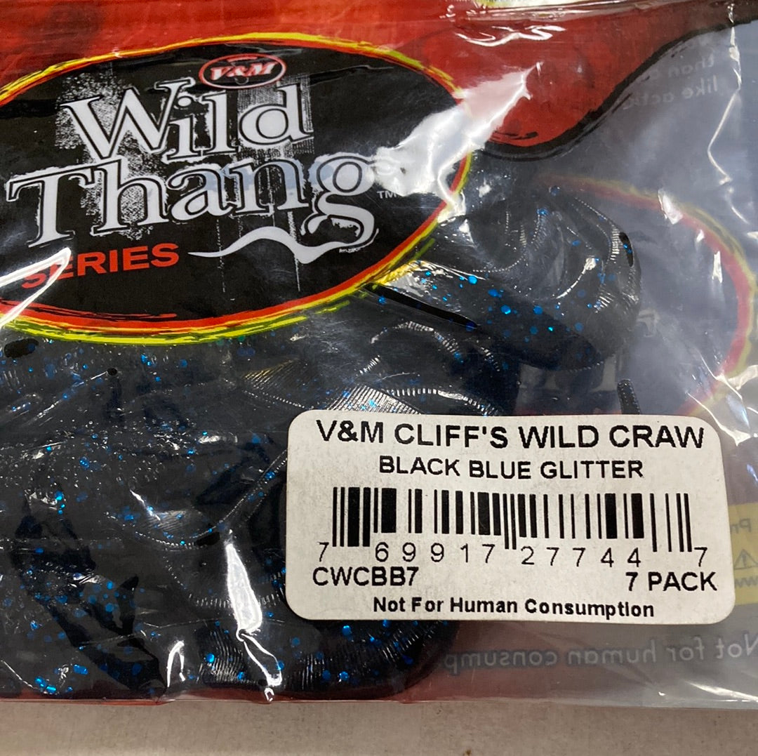 V&M Cliffs Wild Craw - Black Blue Glitter