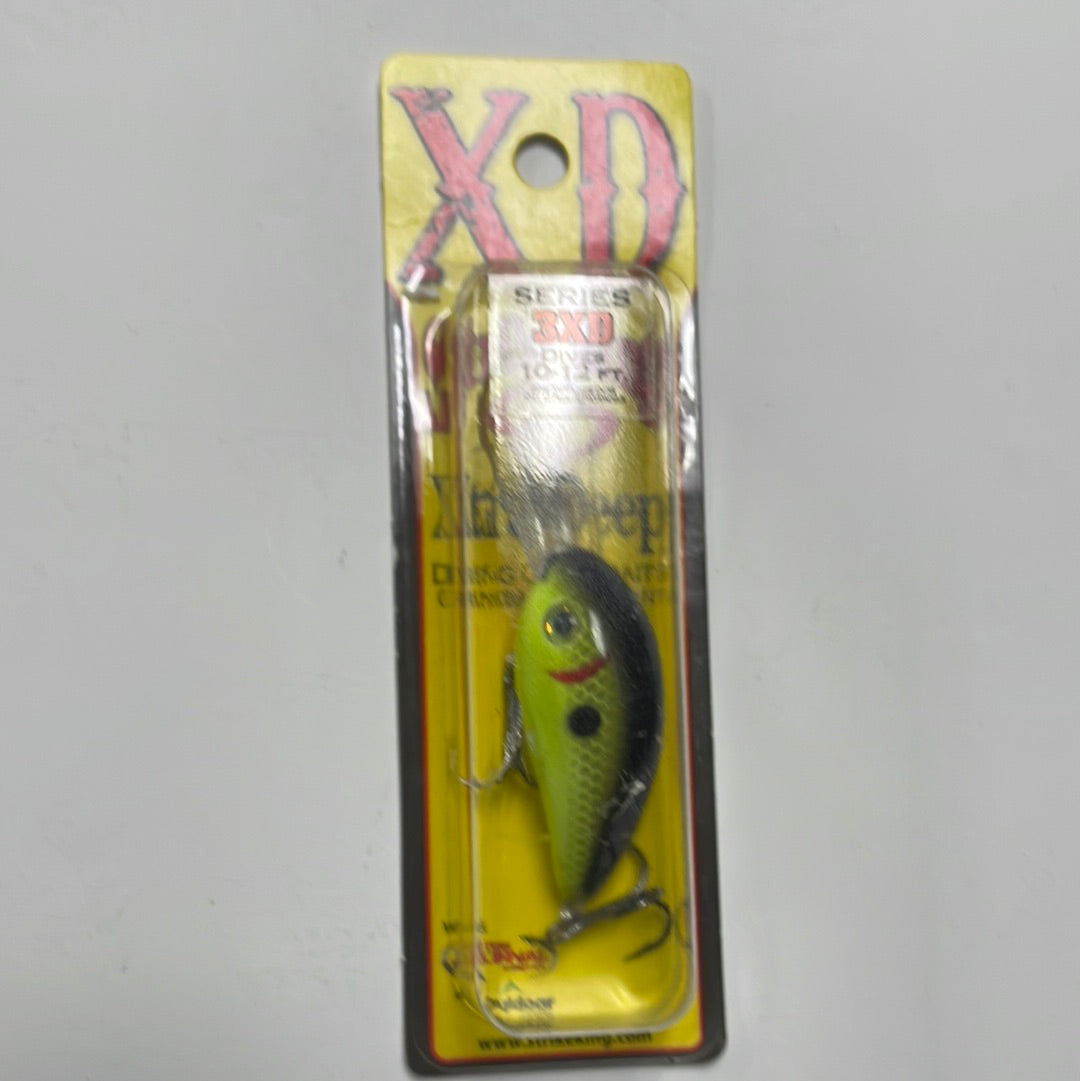 Strike King 3XD Dives 10-12’ Black Back Chartreuse