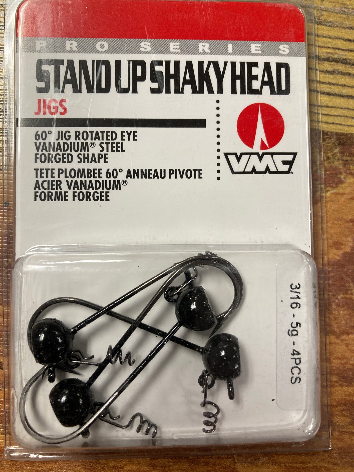 VMC Stand Up Shakey Head Jig 3/16 oz. Black