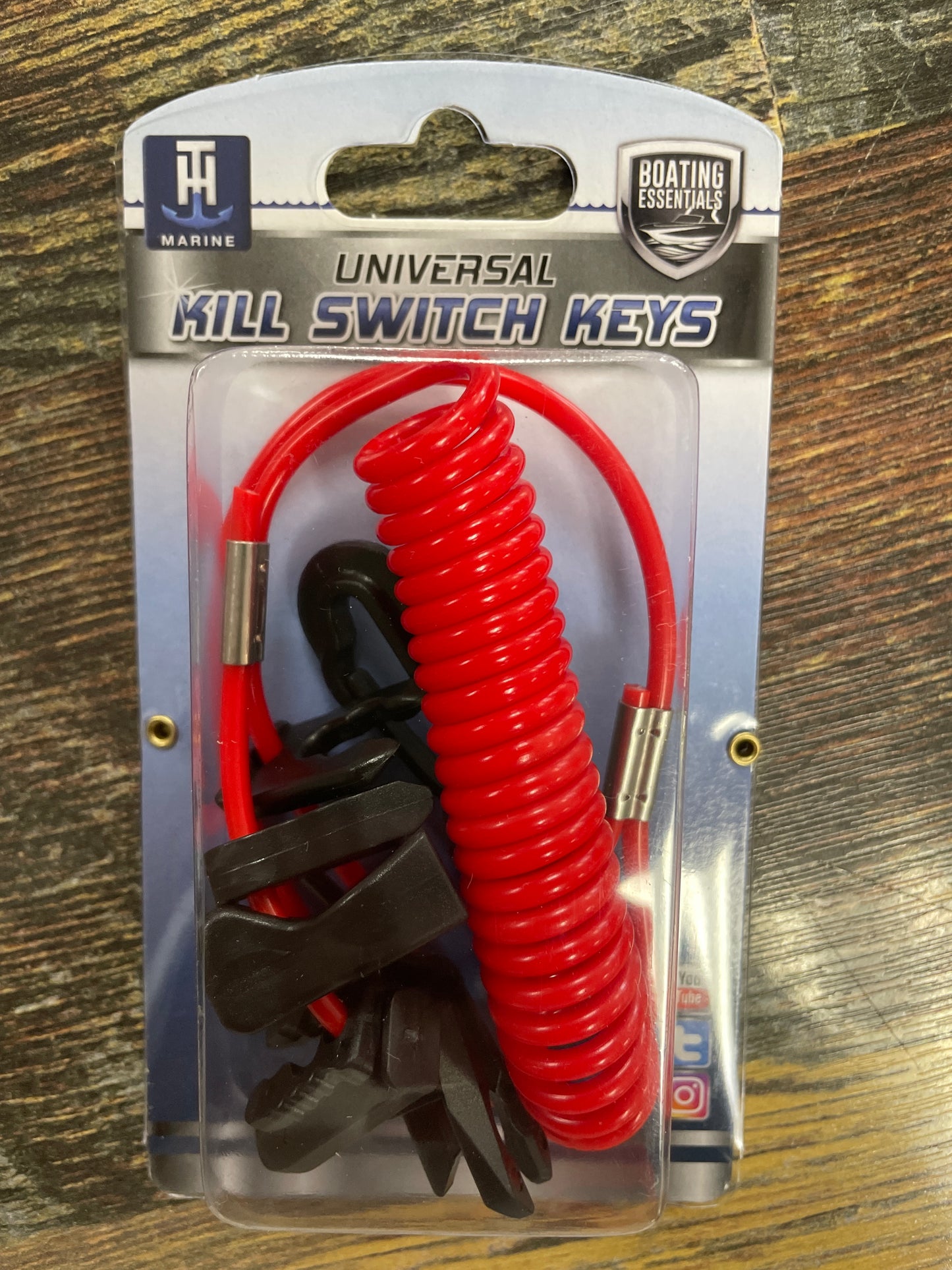 TH Boat Kill Switch Coiled Lanyard