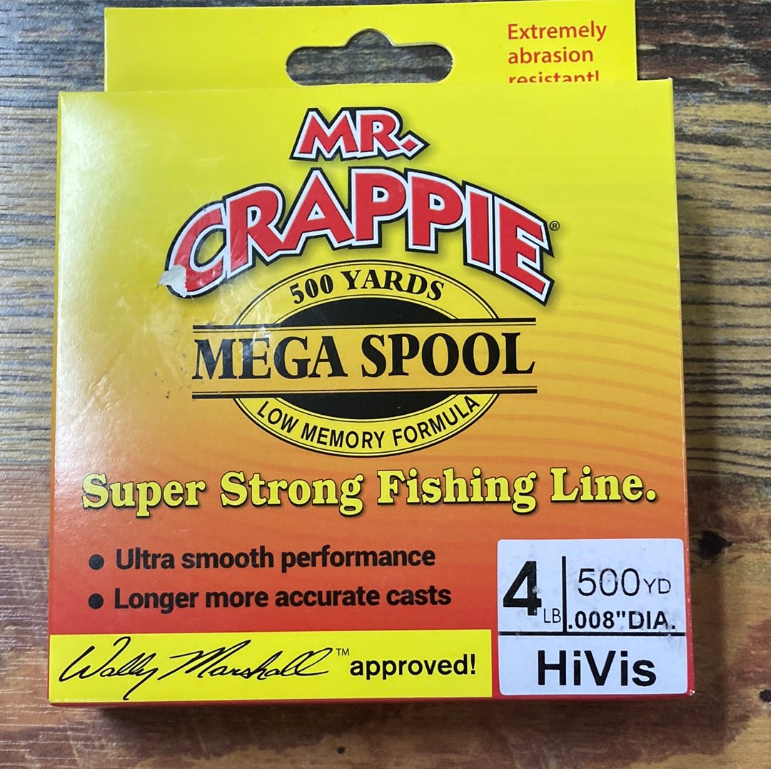 Mr Crappie Hi Vis Mono 4 lb. 500 yd