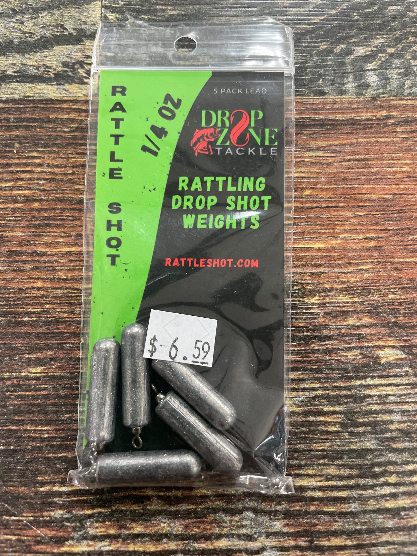 Drop Zone Rattling Drop Shot Tie Swivel 1/4 oz.