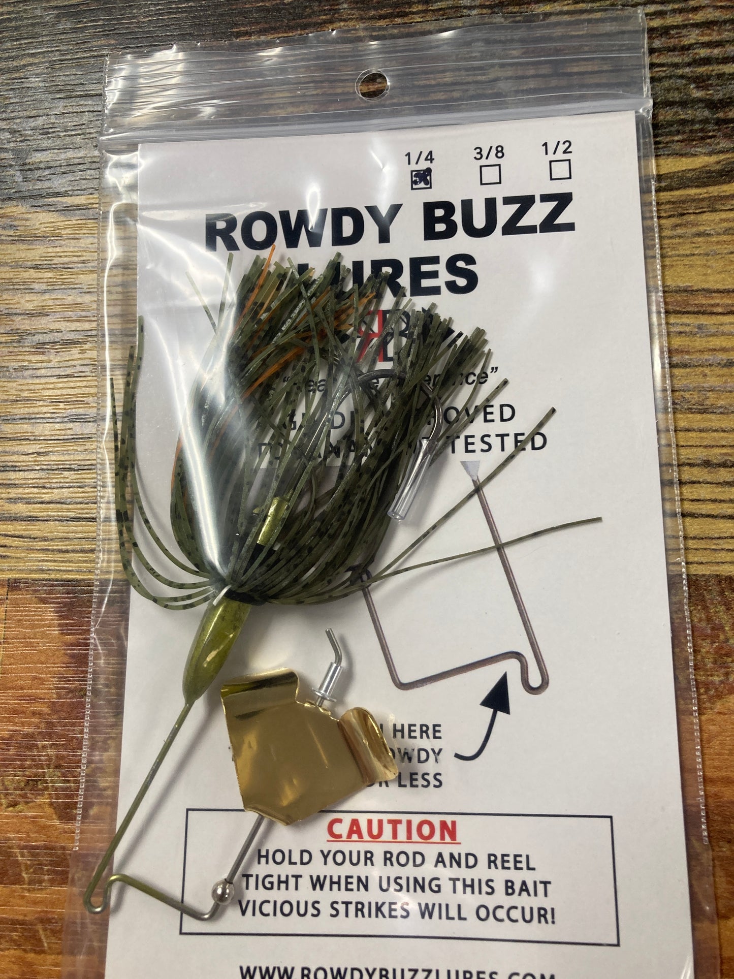 Rowdy Buzz Baits 1/4 oz. Gill Gold