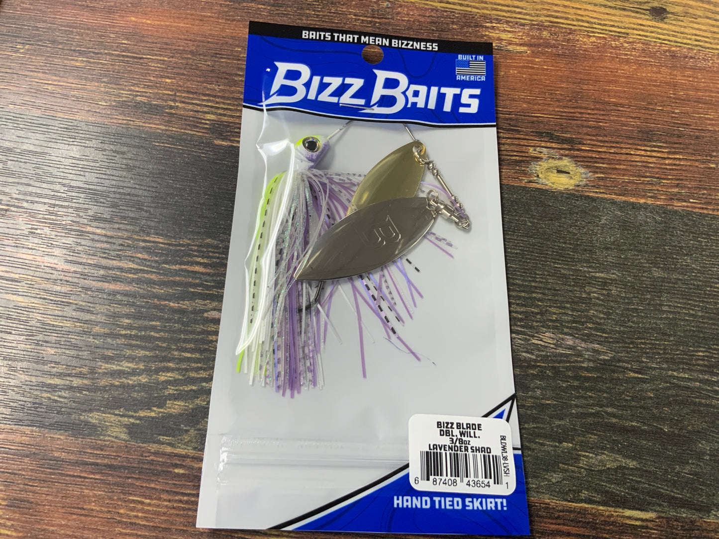 Bizz Baits Dbl Willow 3/8 oz. Lavender Shad