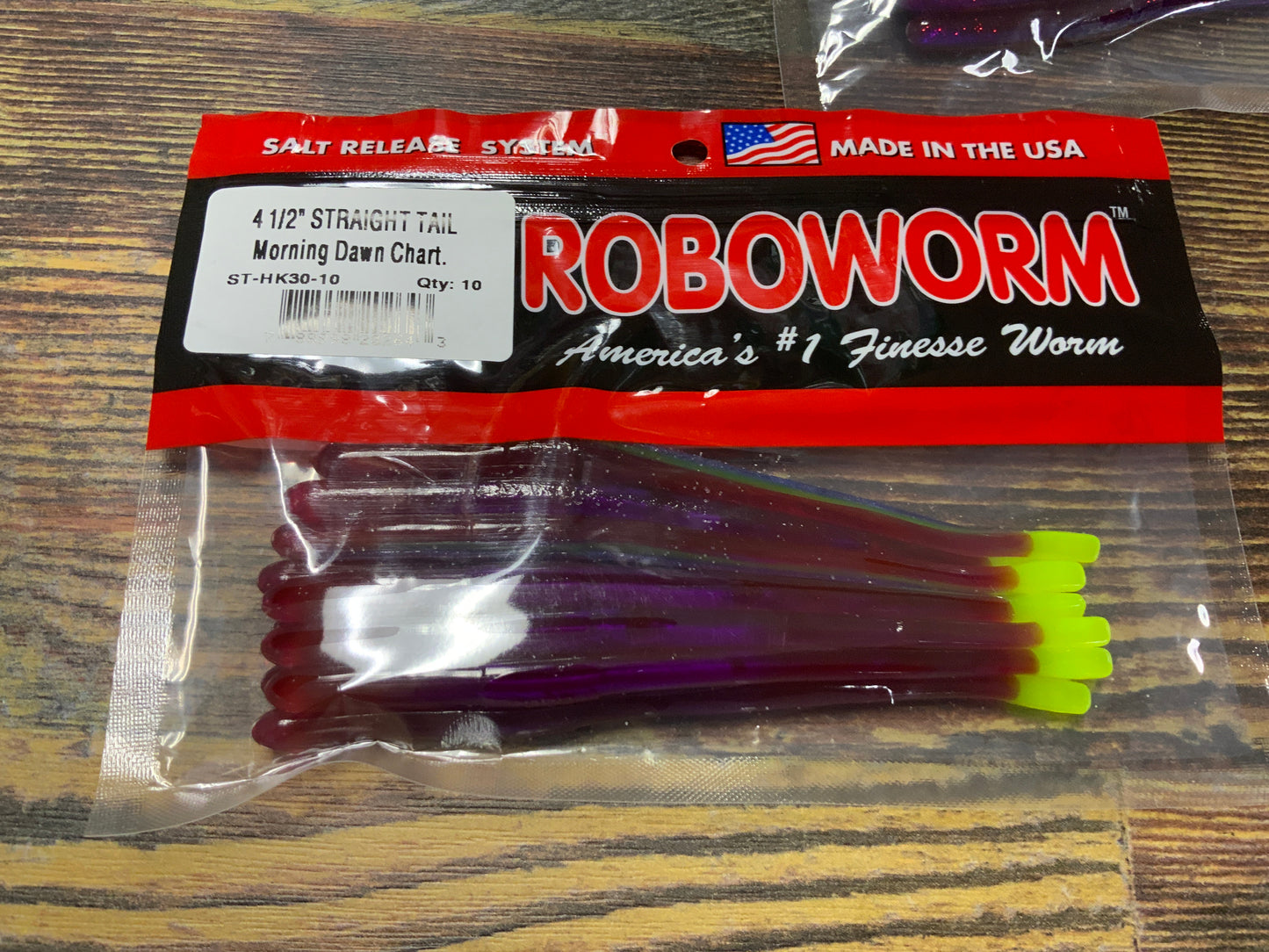 Robobworm Straight Tail 4.5” Morning Dawn Chartreuse