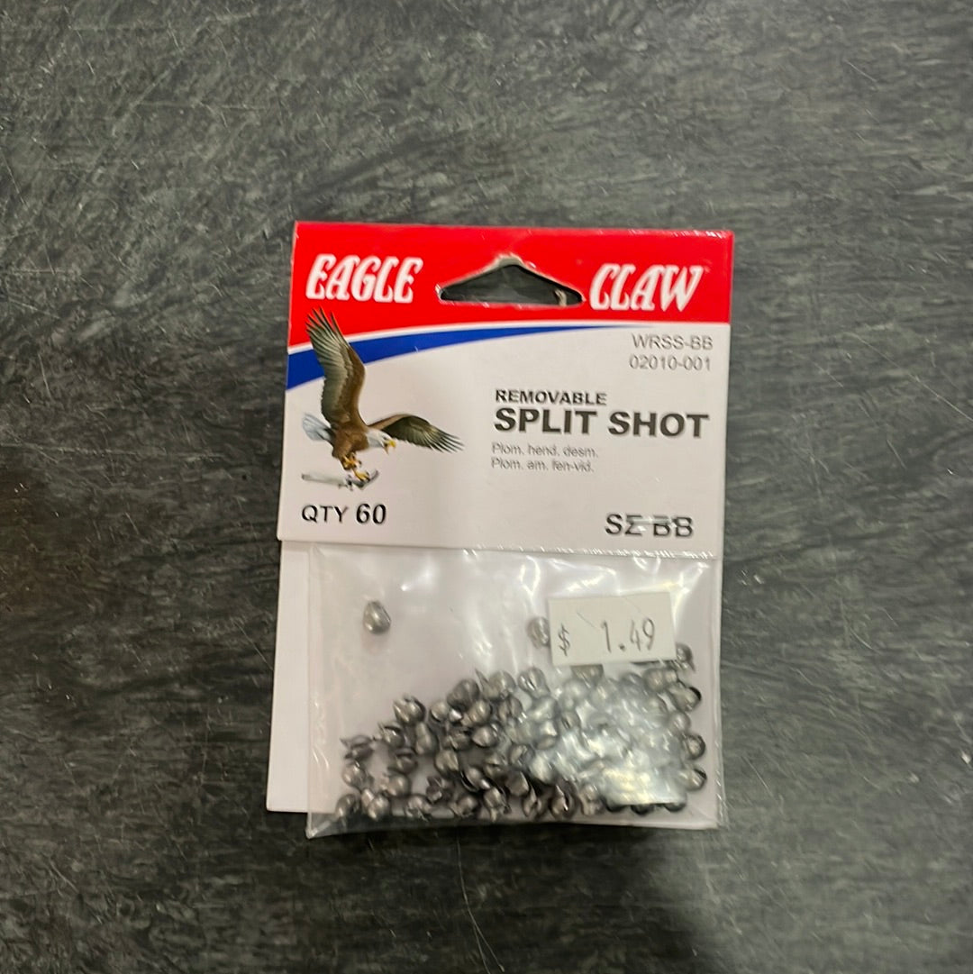 Eagle Claw Removable Split Shot Sz BB