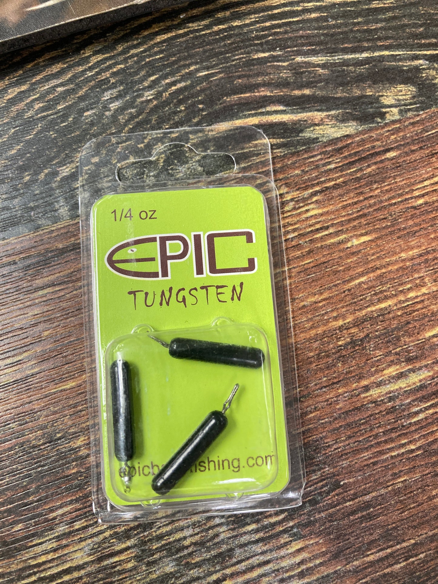 Epic Tungsten Skinny Drop Shot Weight 3/8 oz. Black