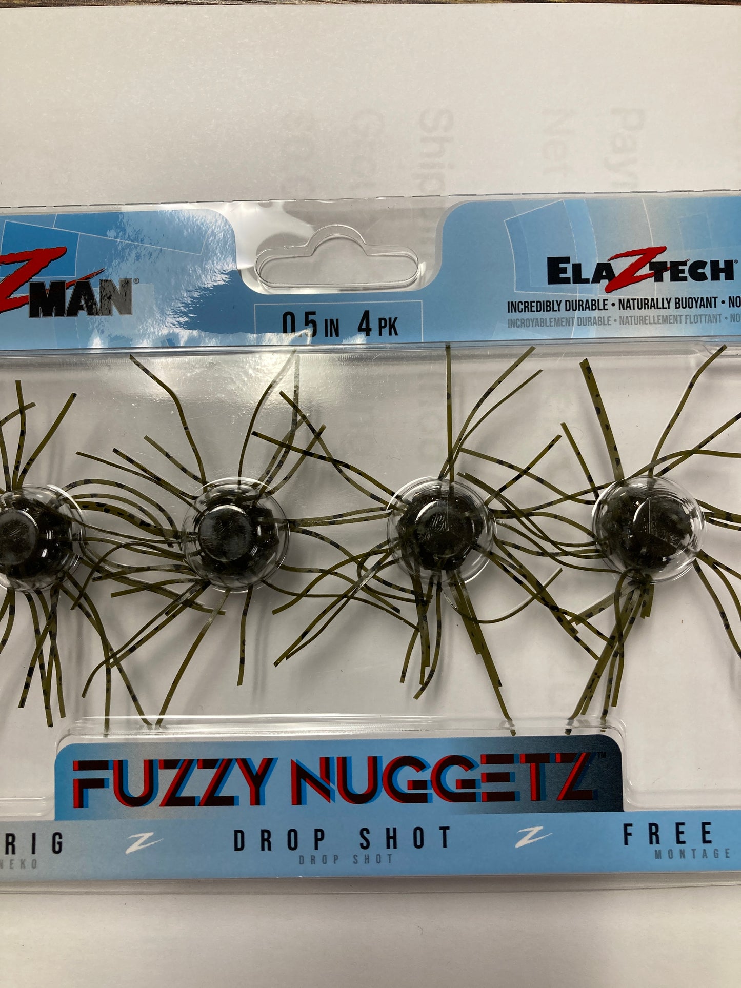 Z Man Fuzzy Nuggetz .5" Green Pumpkin