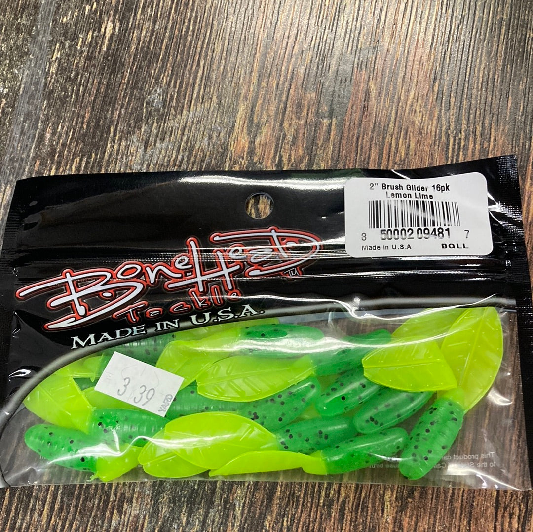 Bone Head Brush Glider 2" Lemon Lime